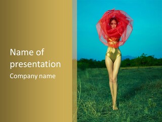 Magnificence Figure Seduce PowerPoint Template