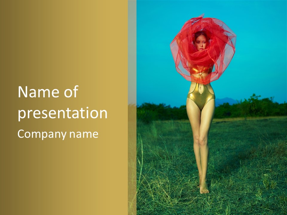 Magnificence Figure Seduce PowerPoint Template