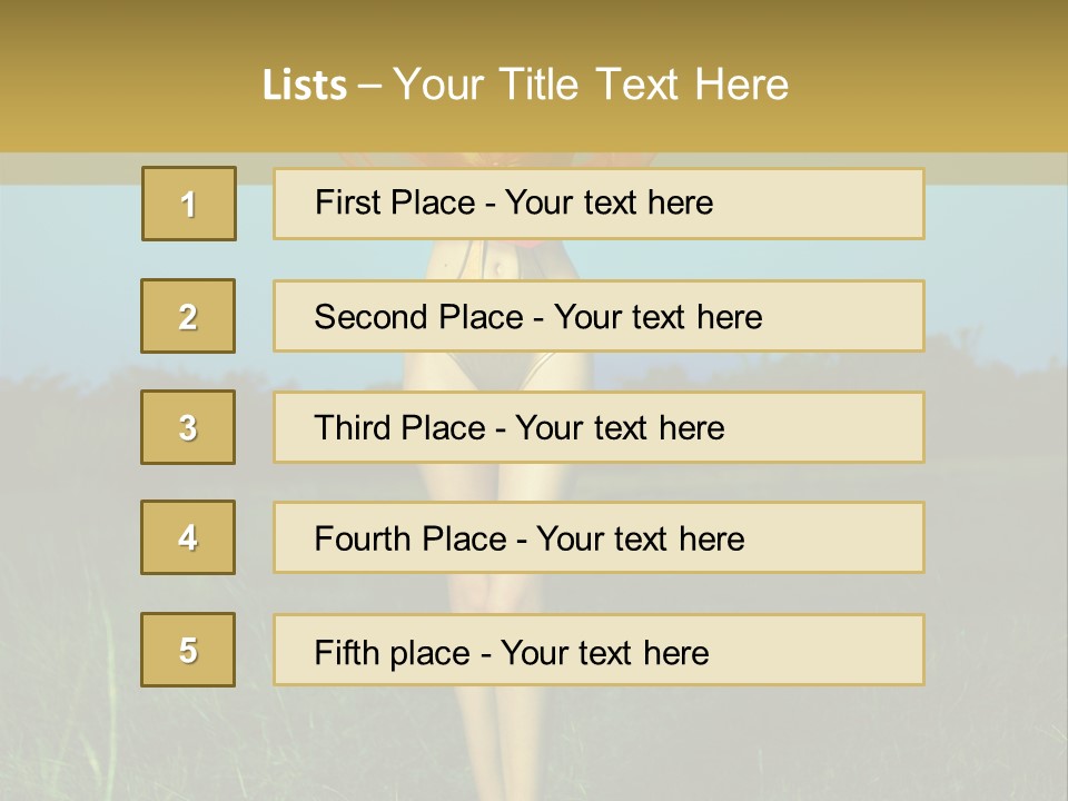 Magnificence Figure Seduce PowerPoint Template