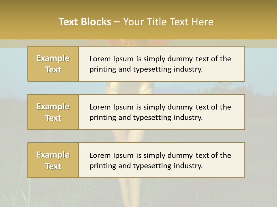 Magnificence Figure Seduce PowerPoint Template