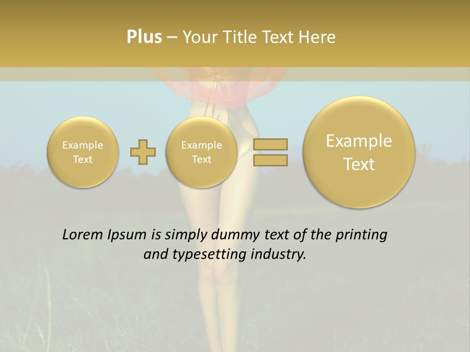 Magnificence Figure Seduce PowerPoint Template