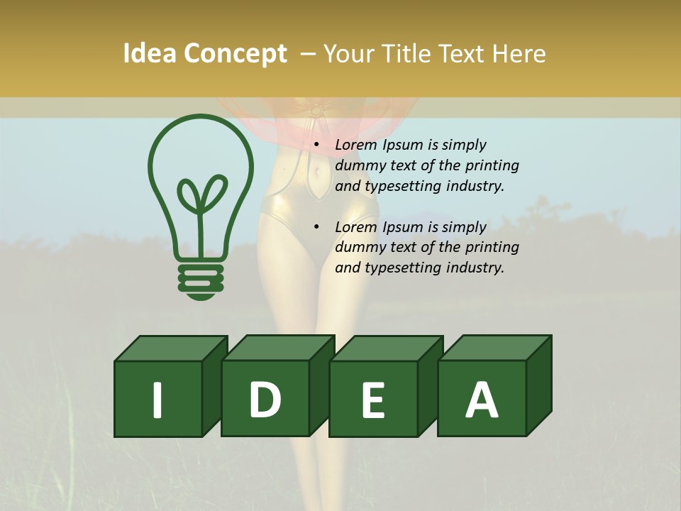 Magnificence Figure Seduce PowerPoint Template