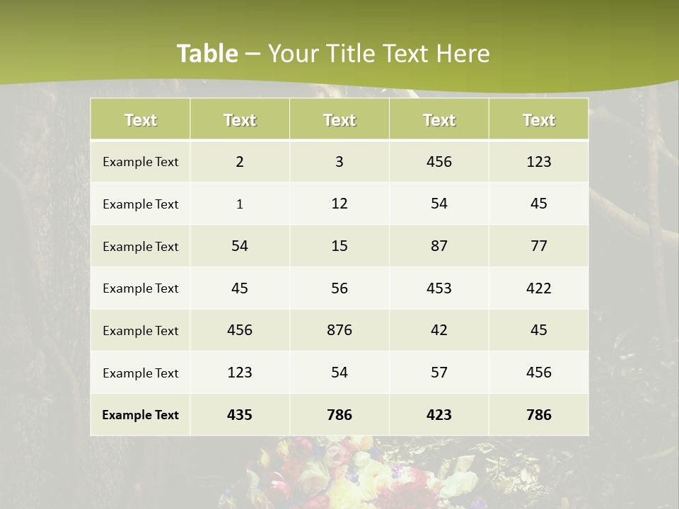 Feel Lovely Outdoor PowerPoint Template