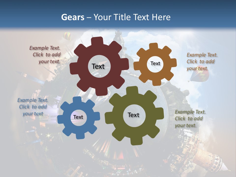 Mosque Ship Sky PowerPoint Template