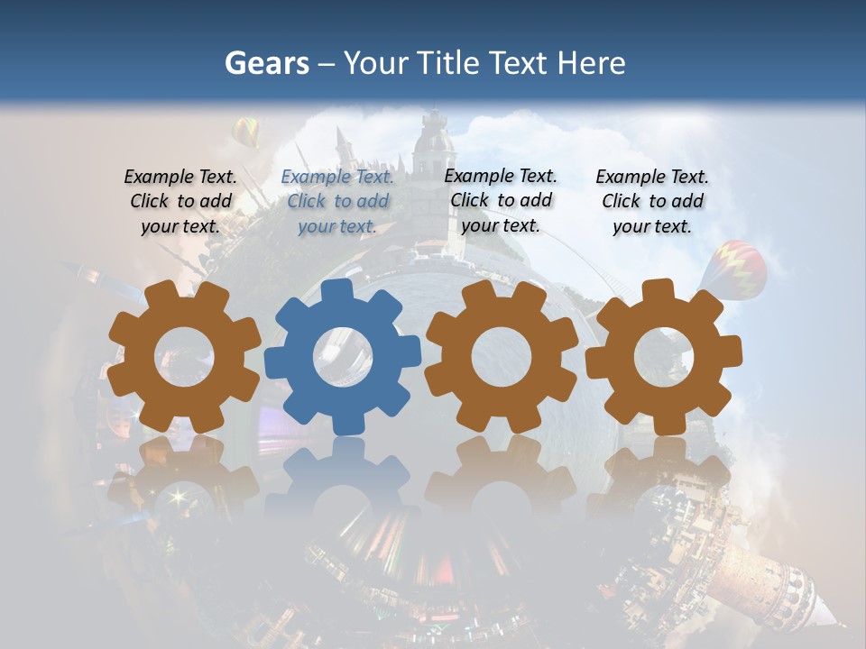 Mosque Ship Sky PowerPoint Template