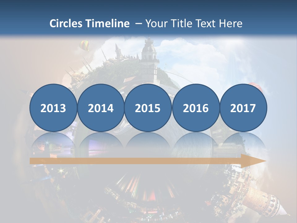 Mosque Ship Sky PowerPoint Template