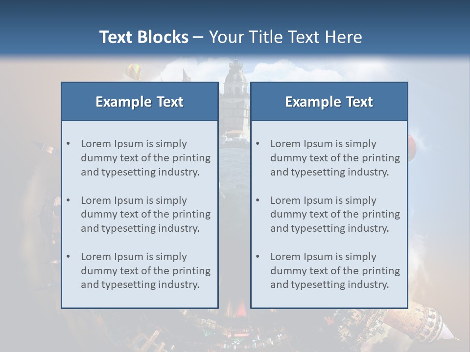 Mosque Ship Sky PowerPoint Template