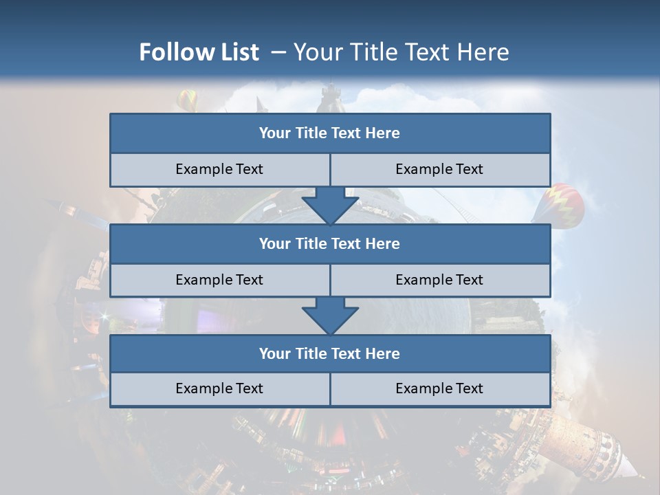 Mosque Ship Sky PowerPoint Template