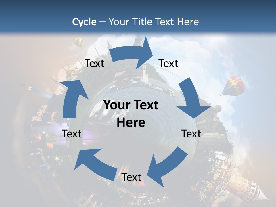 Mosque Ship Sky PowerPoint Template