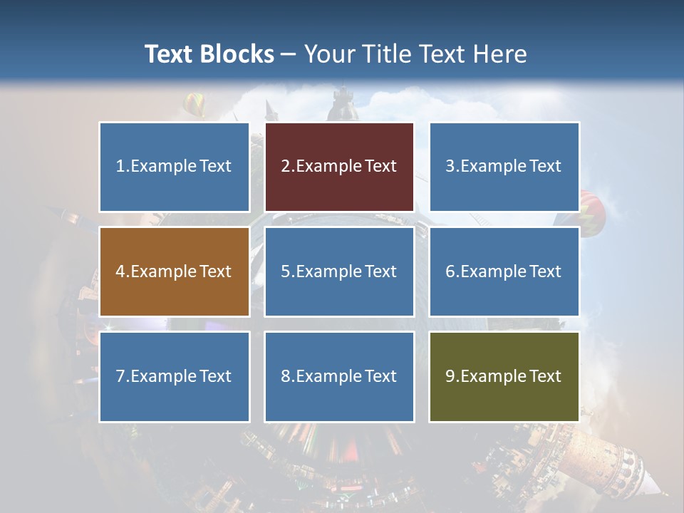 Mosque Ship Sky PowerPoint Template