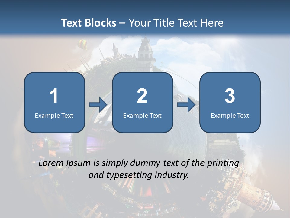 Mosque Ship Sky PowerPoint Template