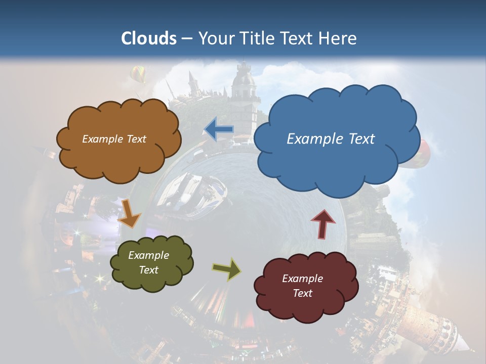 Mosque Ship Sky PowerPoint Template