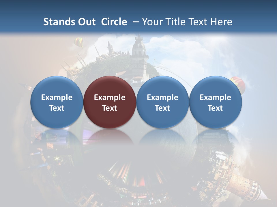 Mosque Ship Sky PowerPoint Template