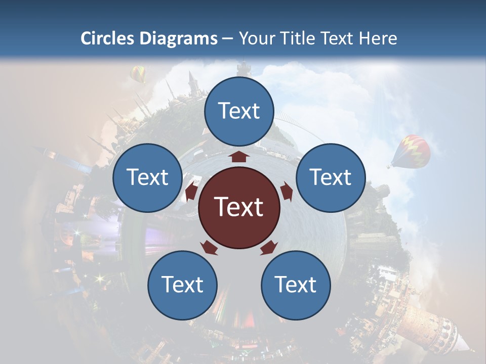 Mosque Ship Sky PowerPoint Template