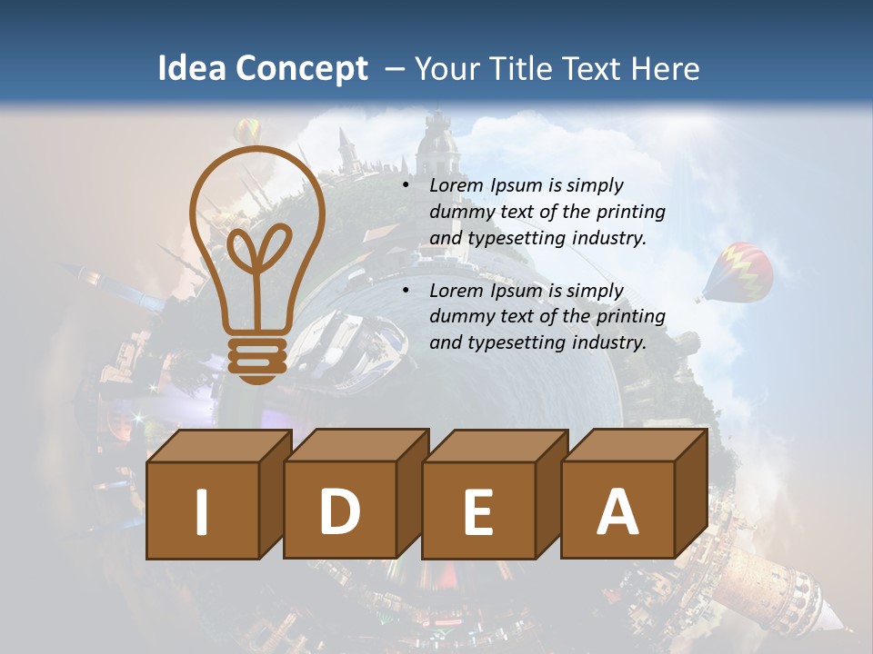 Mosque Ship Sky PowerPoint Template