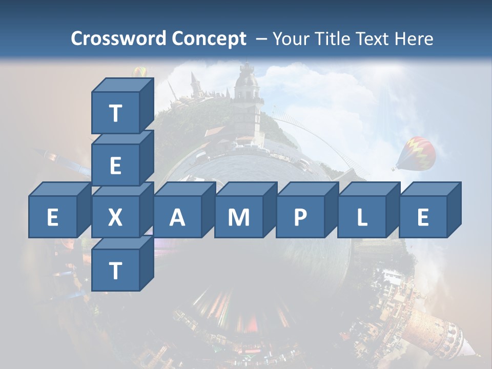 Mosque Ship Sky PowerPoint Template