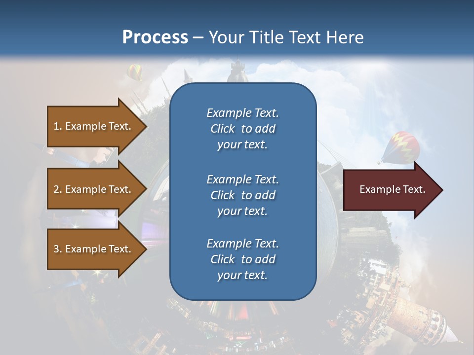 Mosque Ship Sky PowerPoint Template