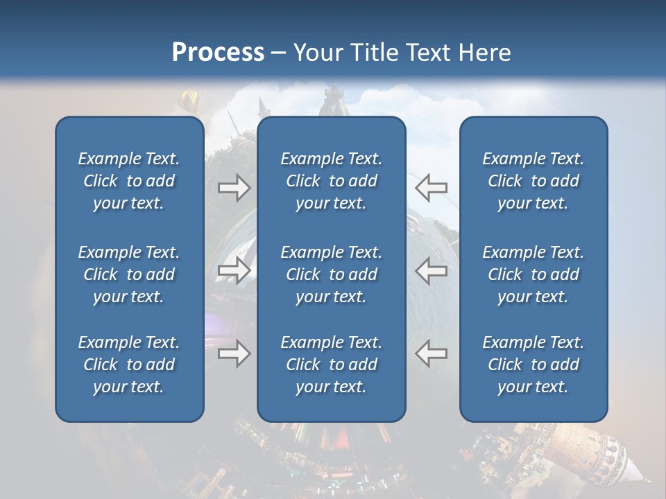 Mosque Ship Sky PowerPoint Template