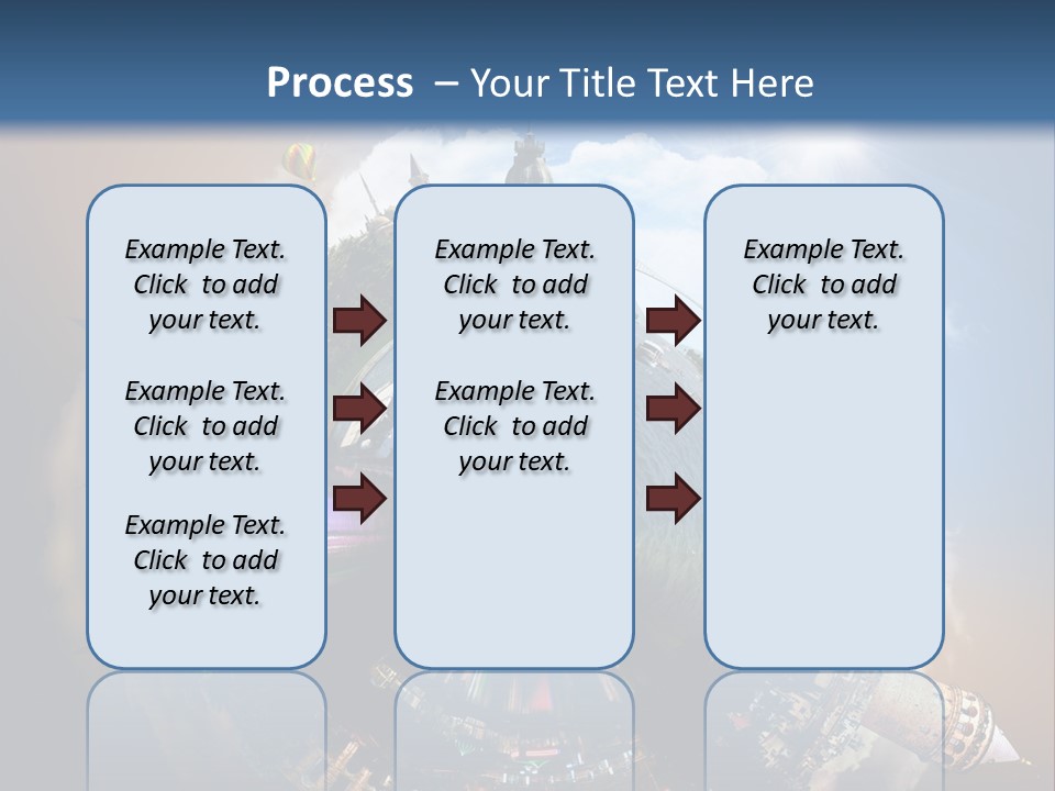 Mosque Ship Sky PowerPoint Template