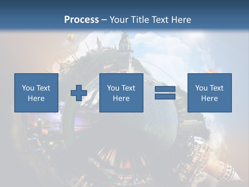 Mosque Ship Sky PowerPoint Template