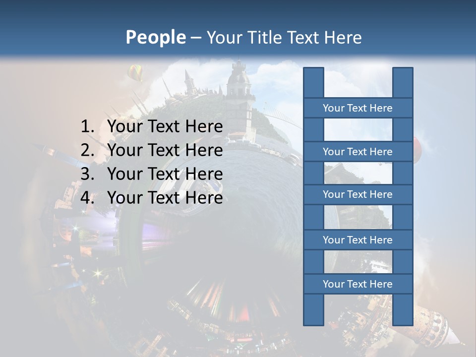 Mosque Ship Sky PowerPoint Template