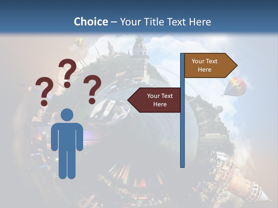 Mosque Ship Sky PowerPoint Template