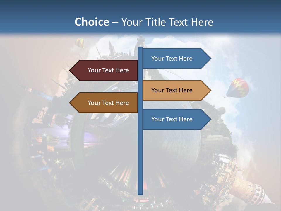 Mosque Ship Sky PowerPoint Template