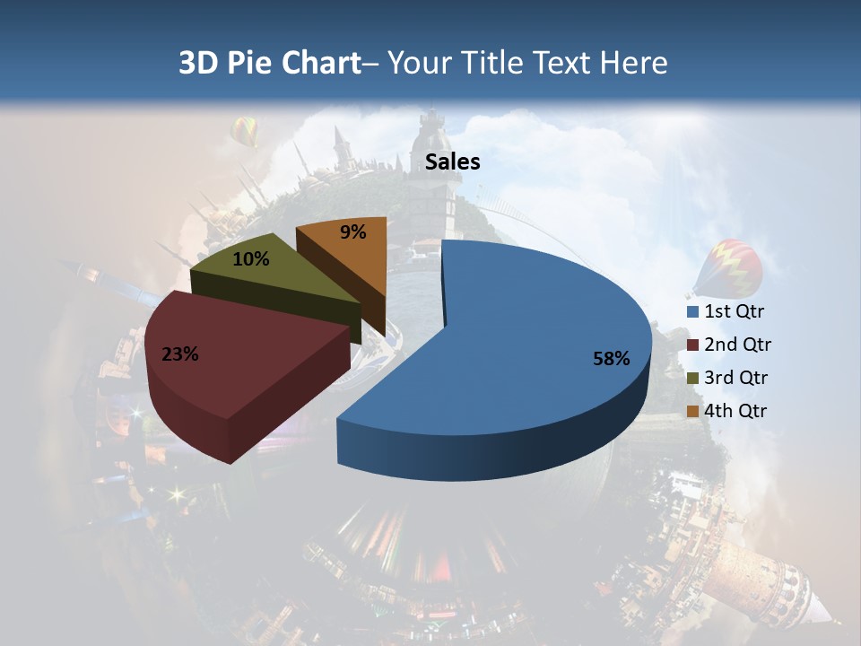 Mosque Ship Sky PowerPoint Template