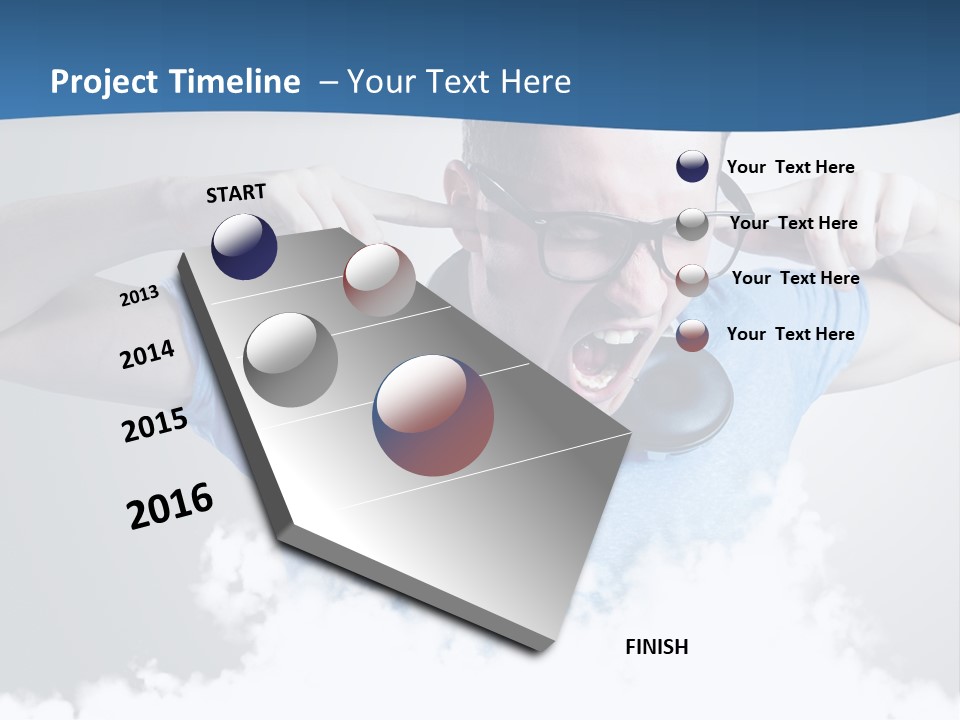 Expression Stress Face PowerPoint Template