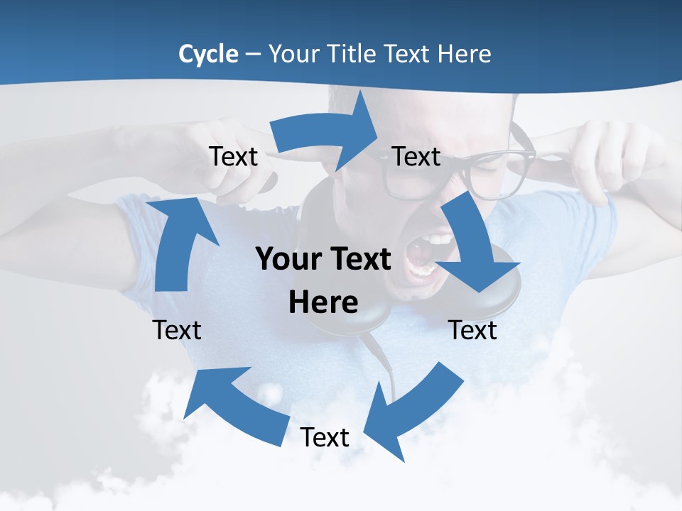 Expression Stress Face PowerPoint Template