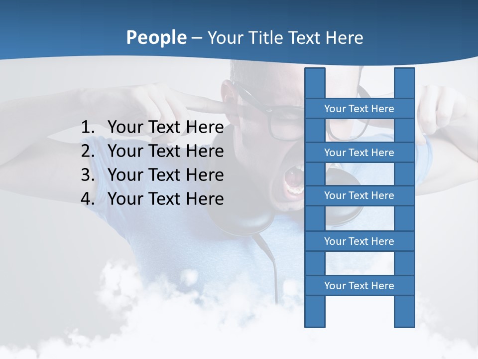 Expression Stress Face PowerPoint Template