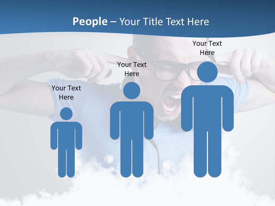 Expression Stress Face PowerPoint Template