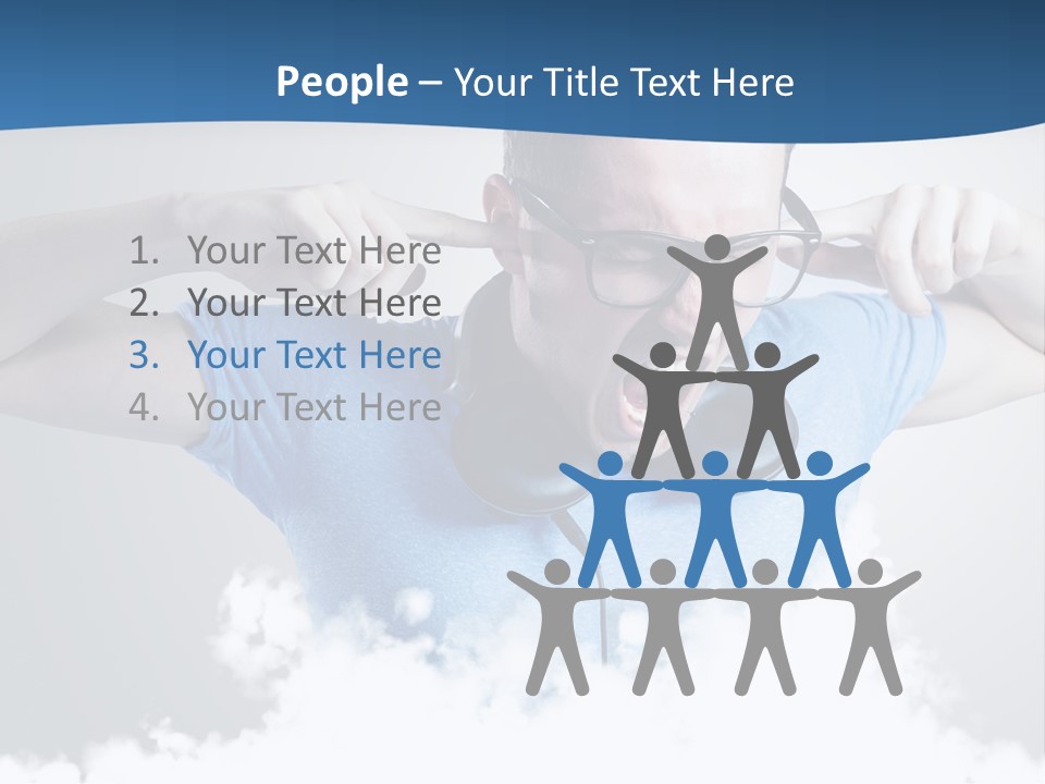Expression Stress Face PowerPoint Template