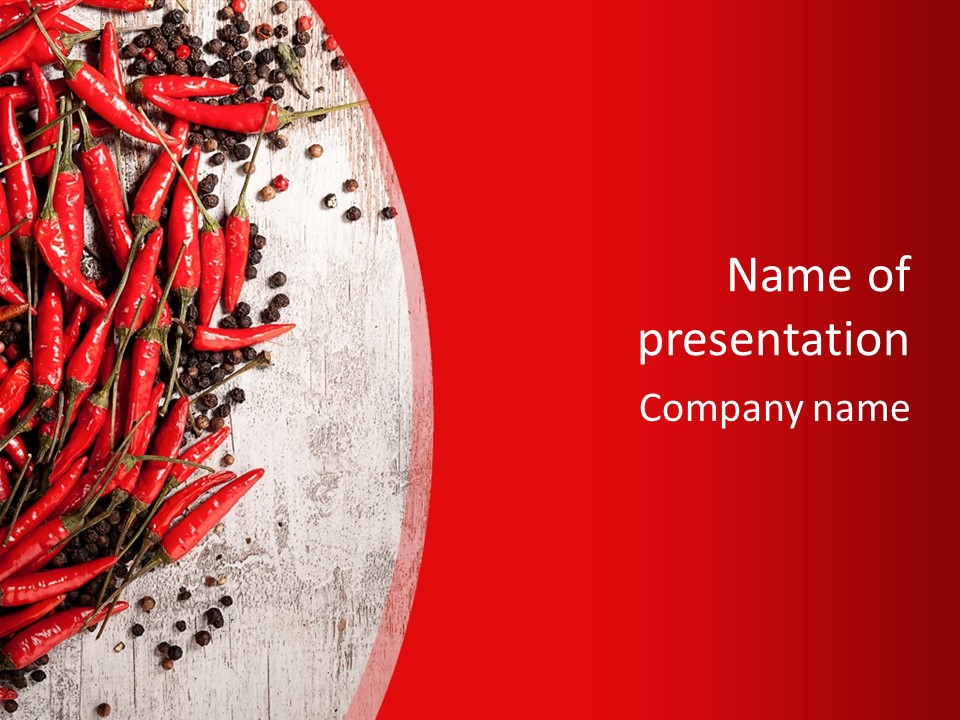 Full Edible Condiment PowerPoint Template