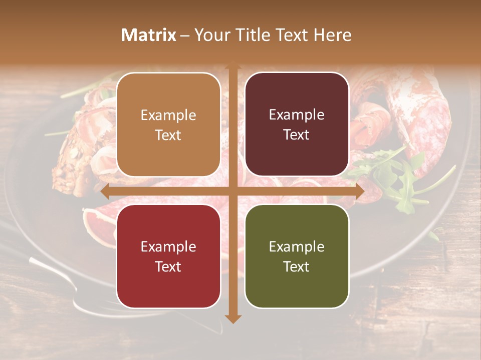 Set Sausage Tenderloin PowerPoint Template