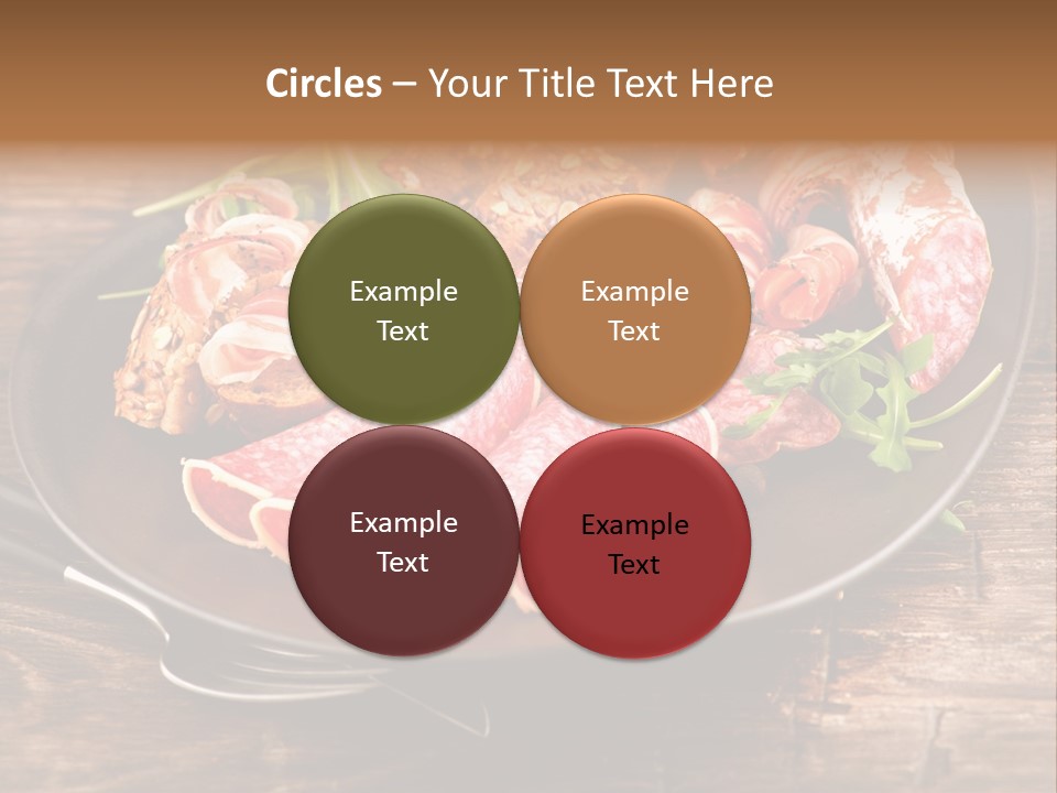 Set Sausage Tenderloin PowerPoint Template