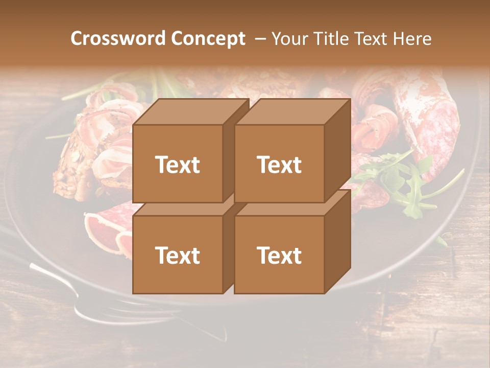 Set Sausage Tenderloin PowerPoint Template