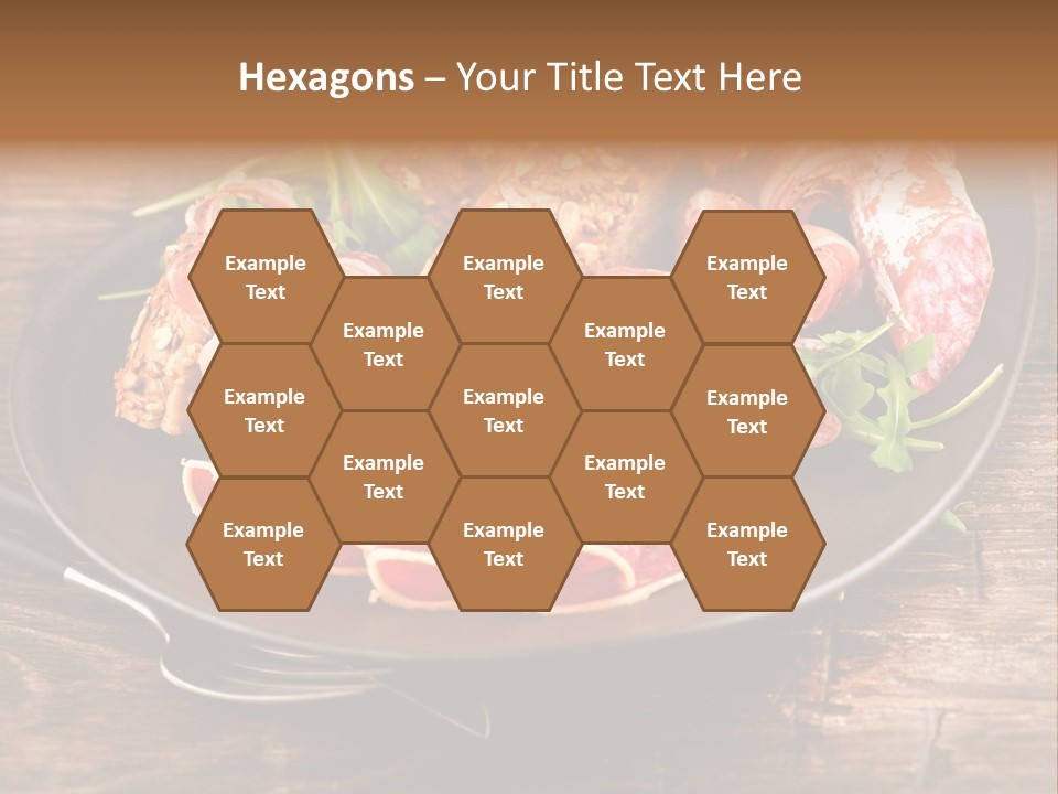 Set Sausage Tenderloin PowerPoint Template