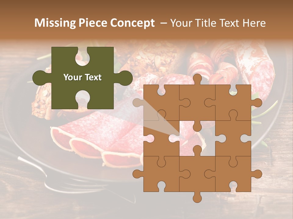 Set Sausage Tenderloin PowerPoint Template