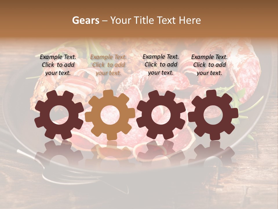 Set Sausage Tenderloin PowerPoint Template