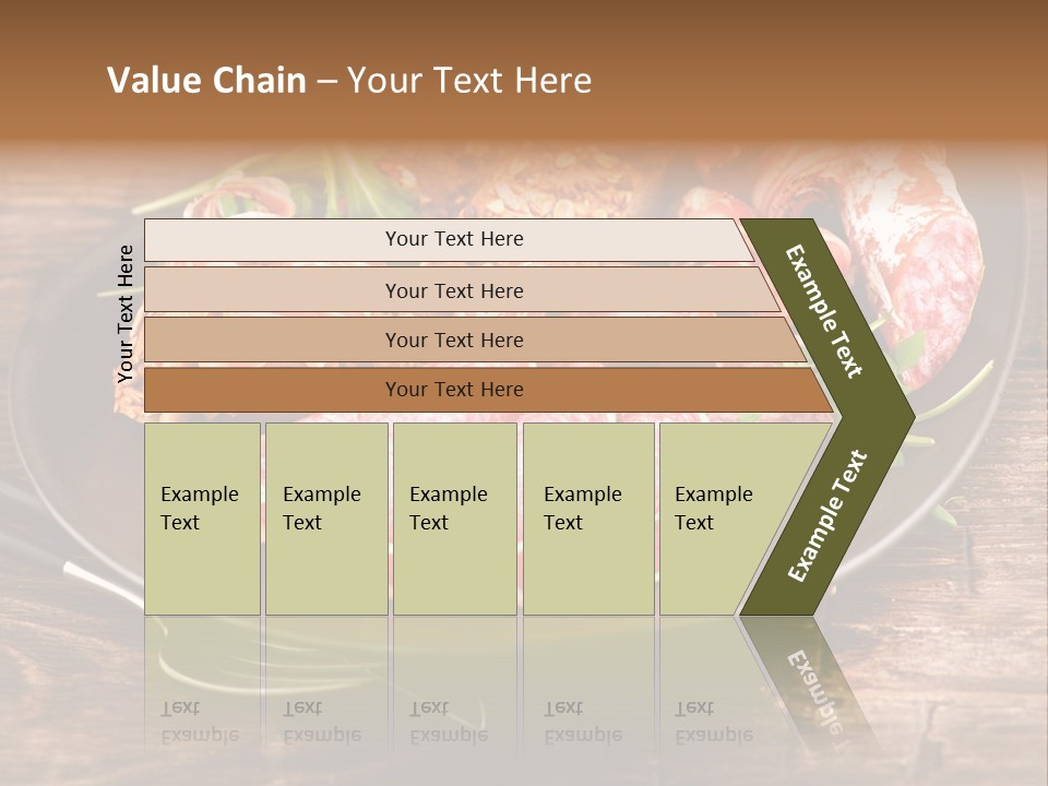 Set Sausage Tenderloin PowerPoint Template