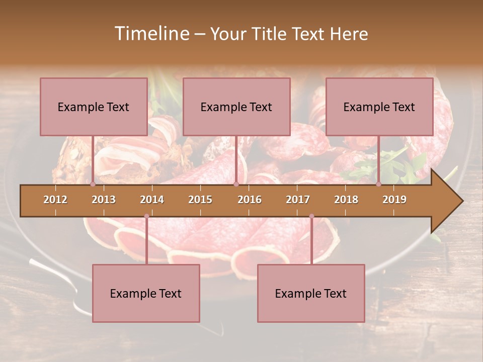 Set Sausage Tenderloin PowerPoint Template