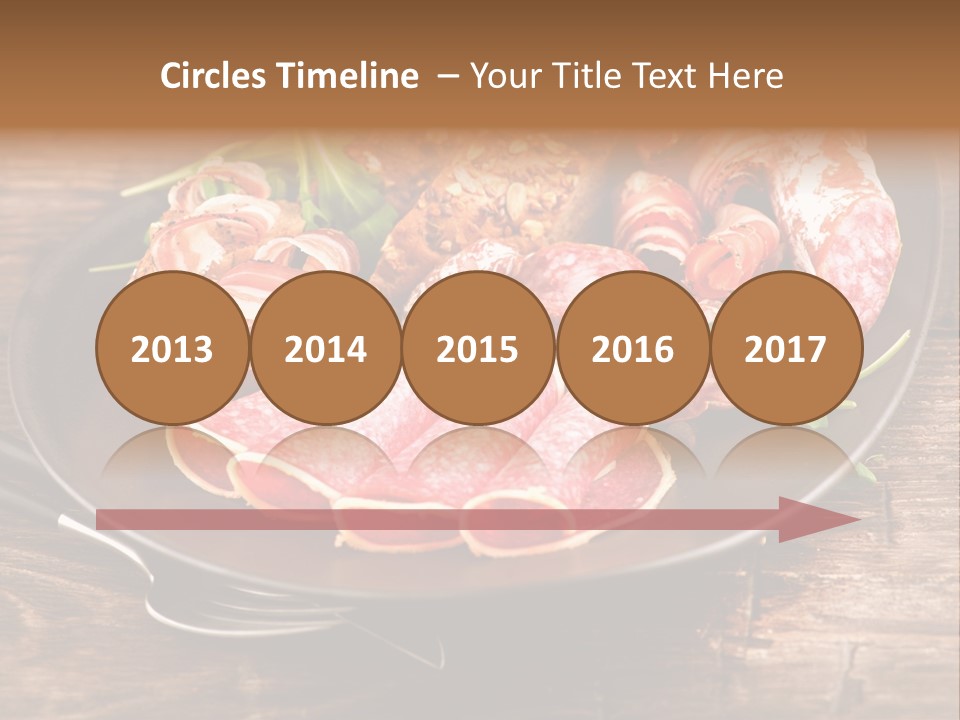 Set Sausage Tenderloin PowerPoint Template