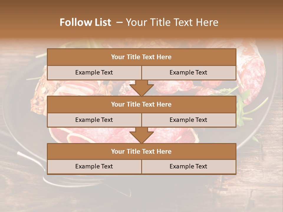Set Sausage Tenderloin PowerPoint Template