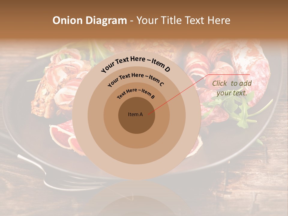 Set Sausage Tenderloin PowerPoint Template