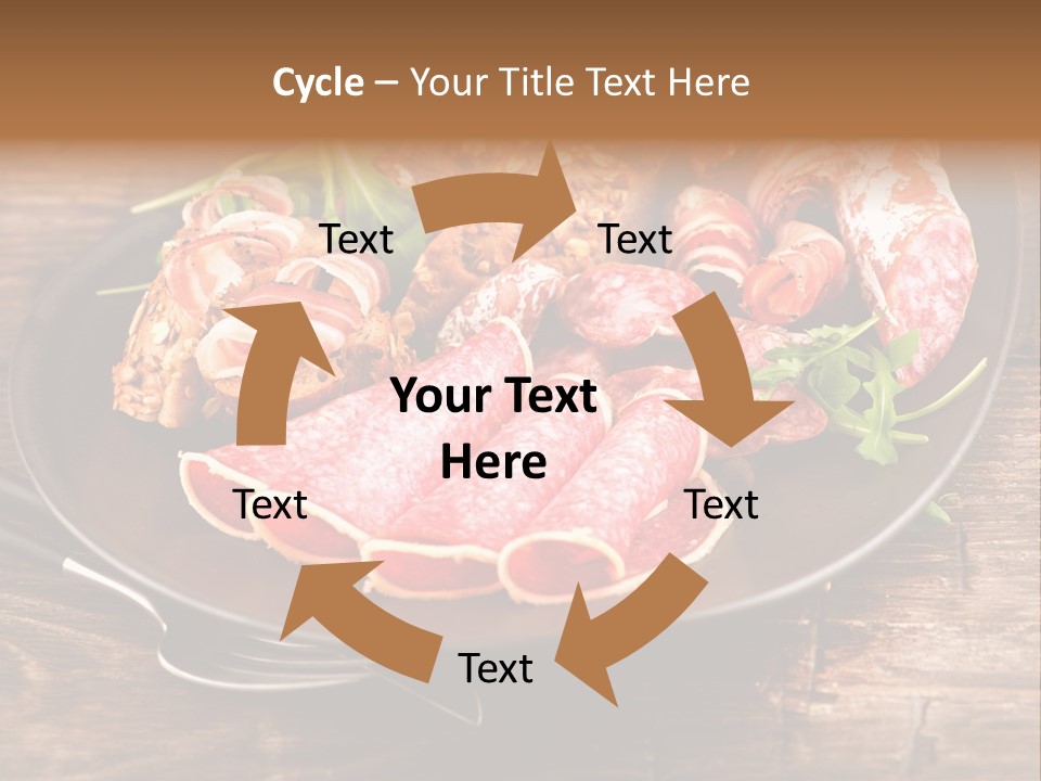 Set Sausage Tenderloin PowerPoint Template
