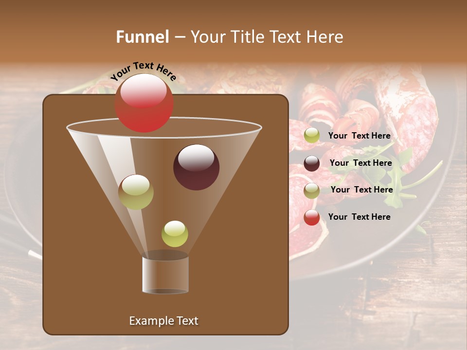 Set Sausage Tenderloin PowerPoint Template