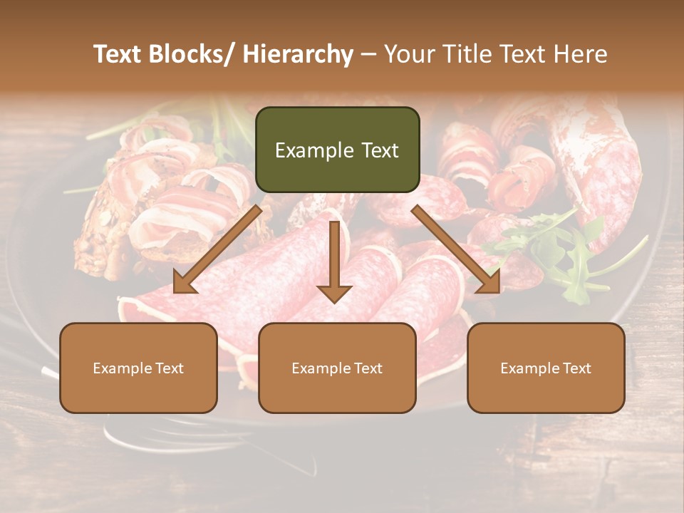 Set Sausage Tenderloin PowerPoint Template