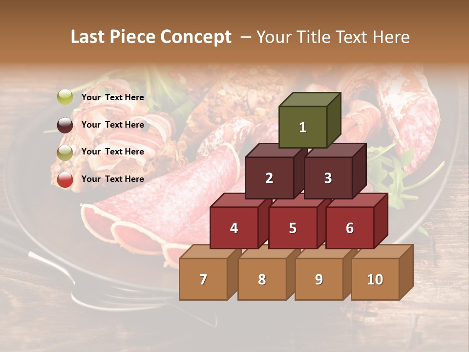 Set Sausage Tenderloin PowerPoint Template