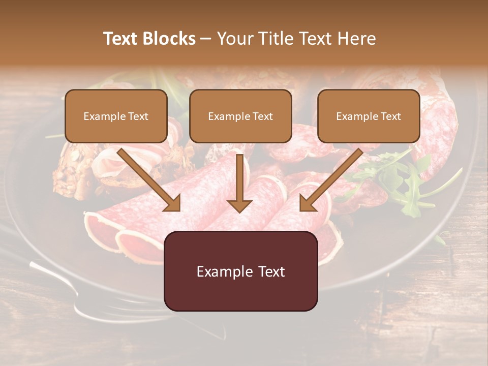 Set Sausage Tenderloin PowerPoint Template